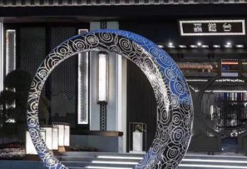 常州精致圆环喷泉雕塑陪伴你的绿色城市