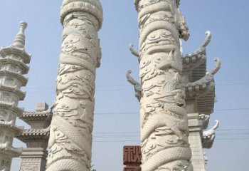 常州传承雄风，精美绝伦的盘龙柱石雕