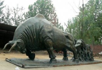 常州新中国拓荒牛铜雕，传承中国传统文化