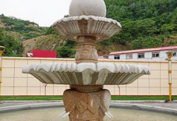 常州中领雕塑海螺石雕喷泉精致装点室外空间