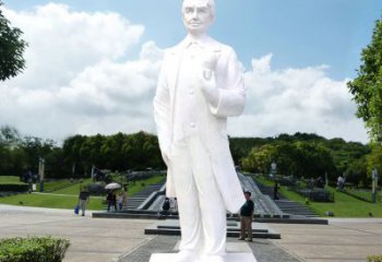 常州爱迪生公园广场世界名人石雕塑