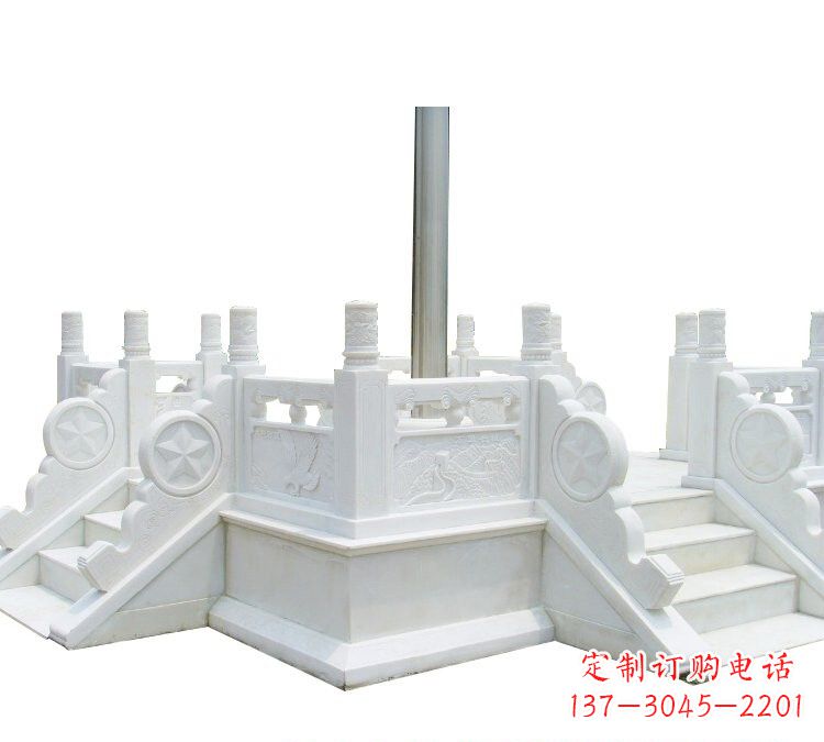 常州汉白玉部队升旗台雕塑