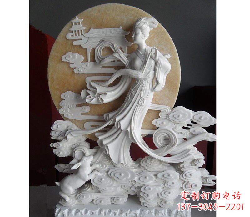 常州汉白玉嫦娥雕塑