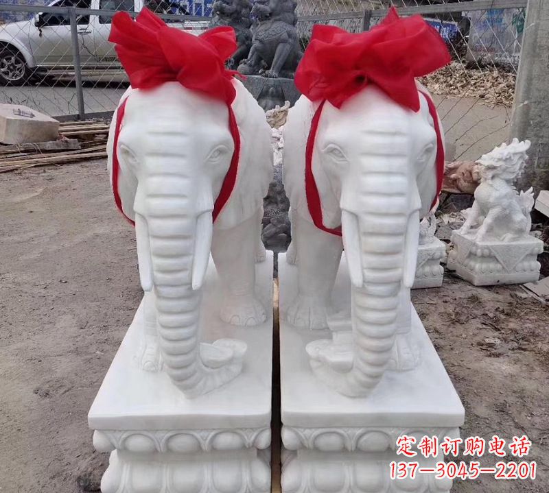 常州汉白玉大象石雕