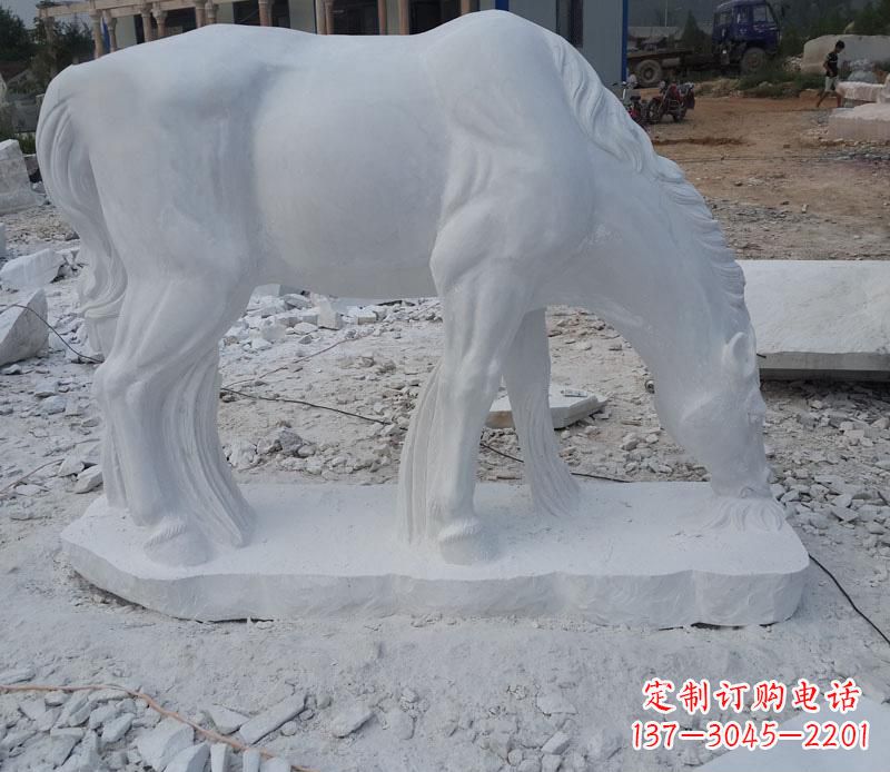 常州汉白玉动物马