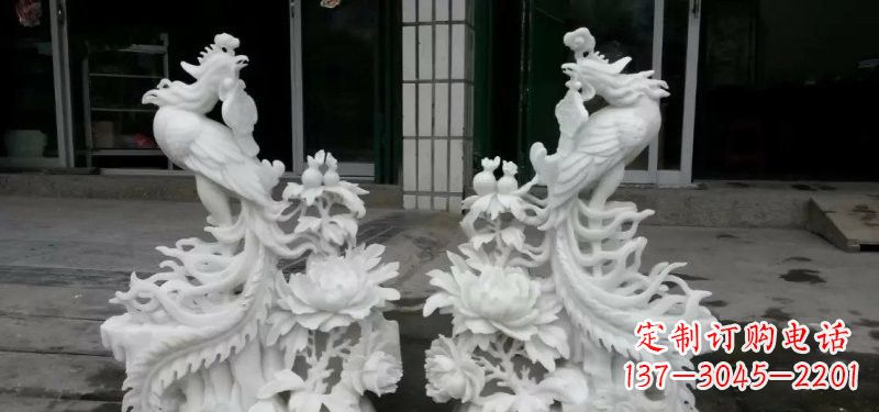 常州中领雕塑汉白玉凤凰雕塑