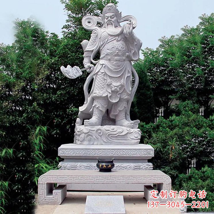 常州汉白玉关公雕塑,融入神秘历史色彩