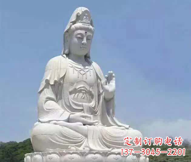 常州汉白玉观音雕塑