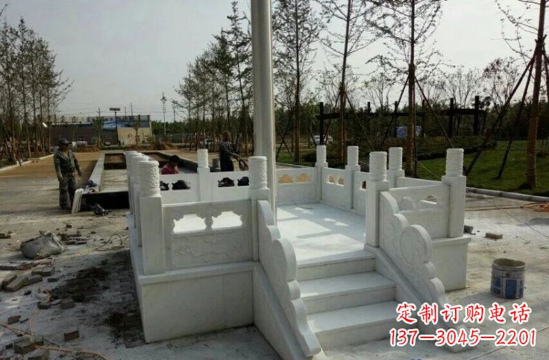 常州高端汉白玉国旗台石雕，让您的祖国熠熠生辉