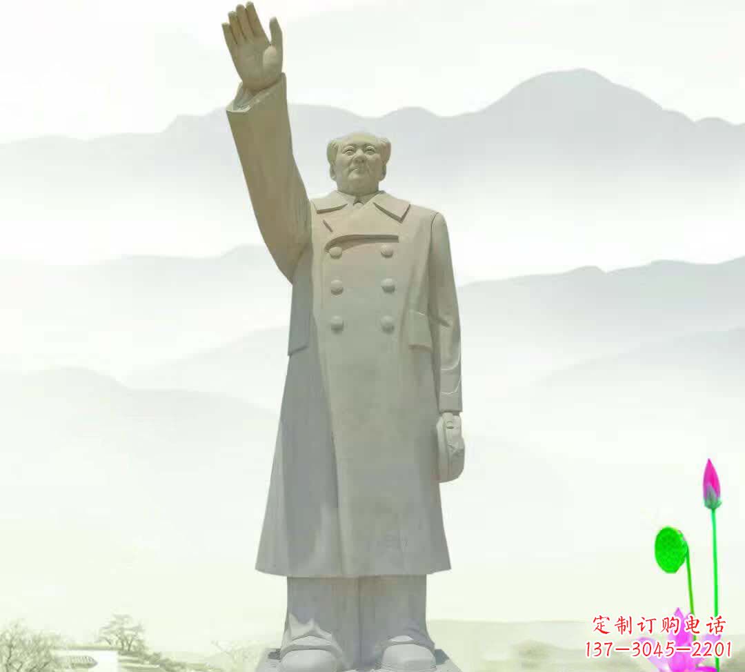 常州汉白玉打造的毛泽东雕塑