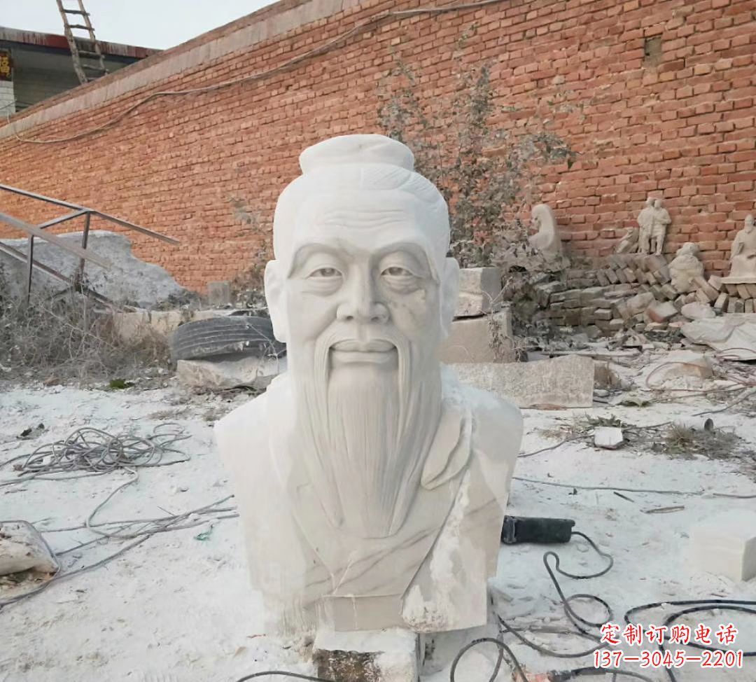 常州汉白玉孔子雕塑校园烈士名人石雕