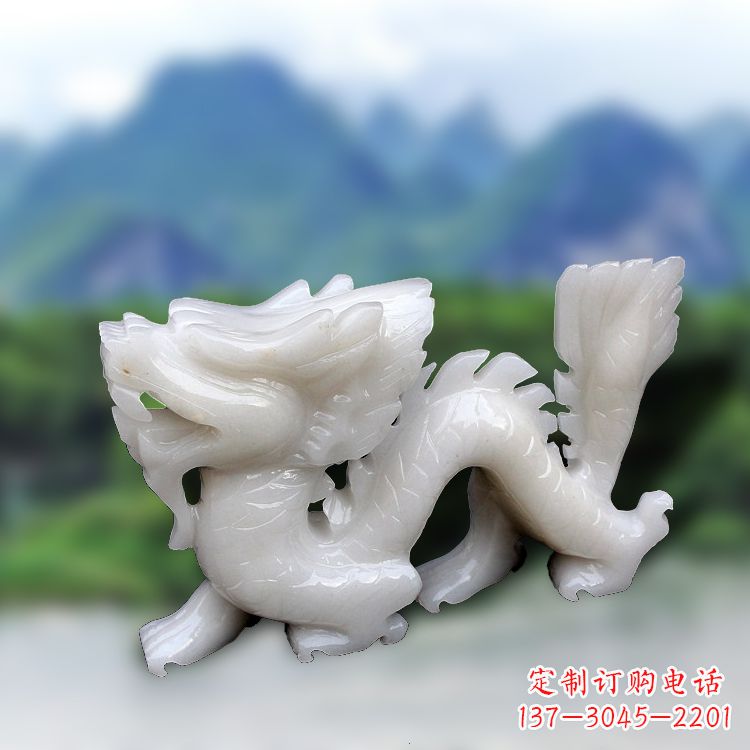 常州汉白玉龙雕塑饱含着中国传统文化的气息，是…
