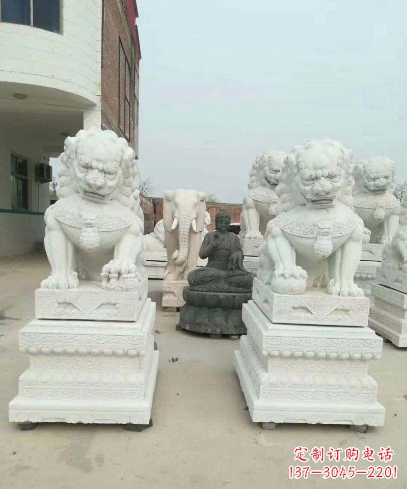 常州精美狮子雕塑,复古典雅高贵