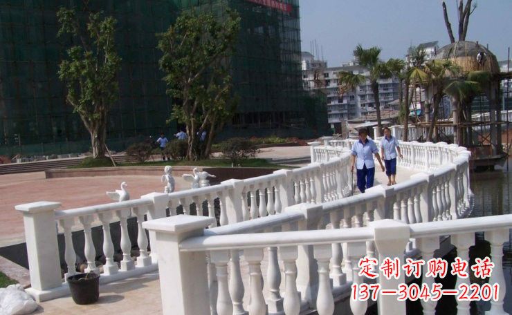 常州美轮美奂的汉白玉欧式栏杆雕塑