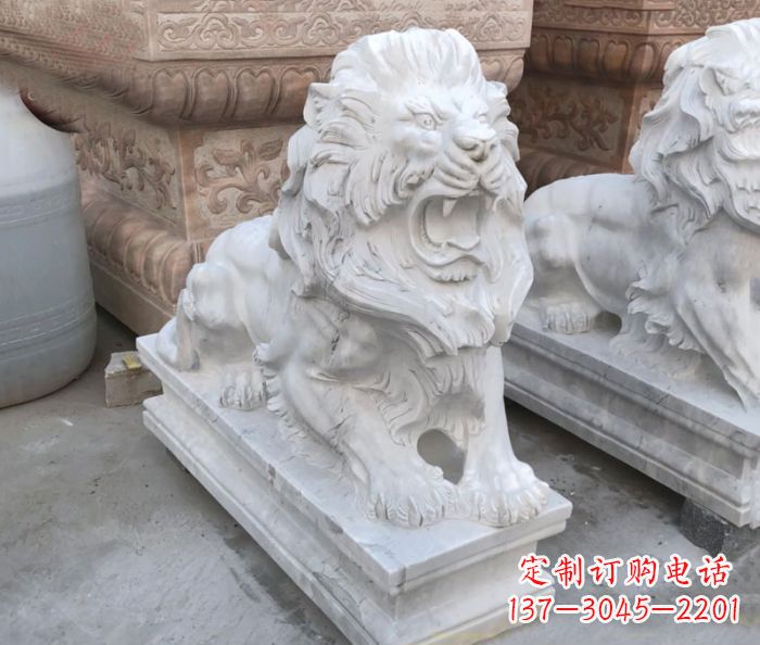 常州西洋狮子雕塑,装点家门口