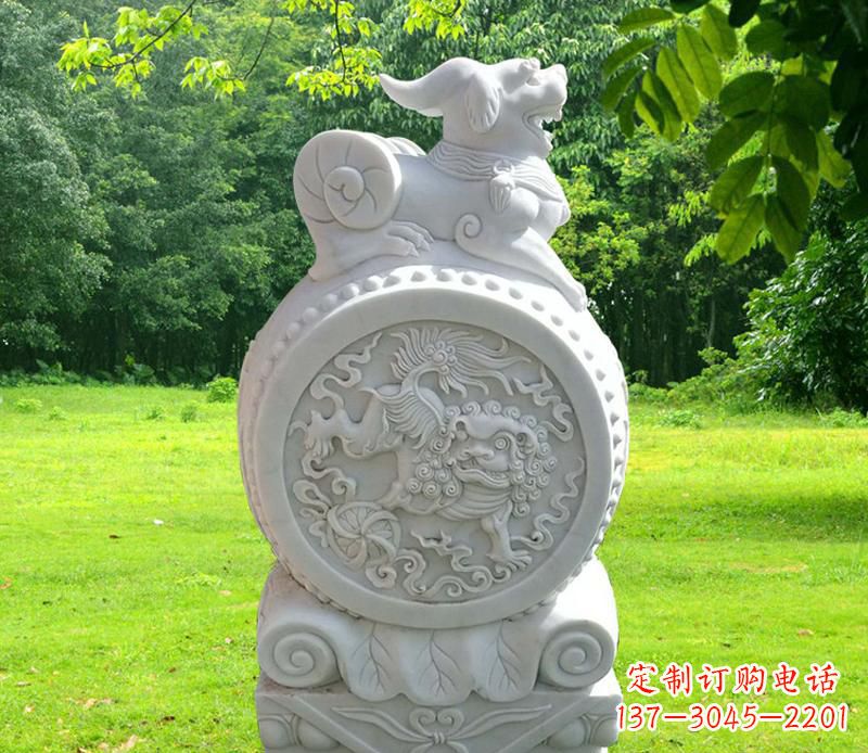 常州中领雕塑貔貅抱鼓石雕塑
