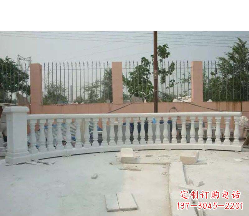 常州精致白玉石栏杆雕塑