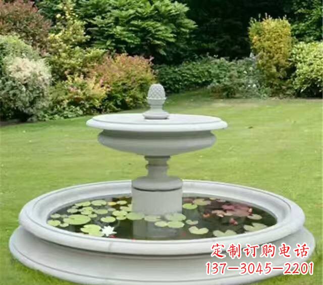 常州紫罗兰汉白玉喷泉雕塑