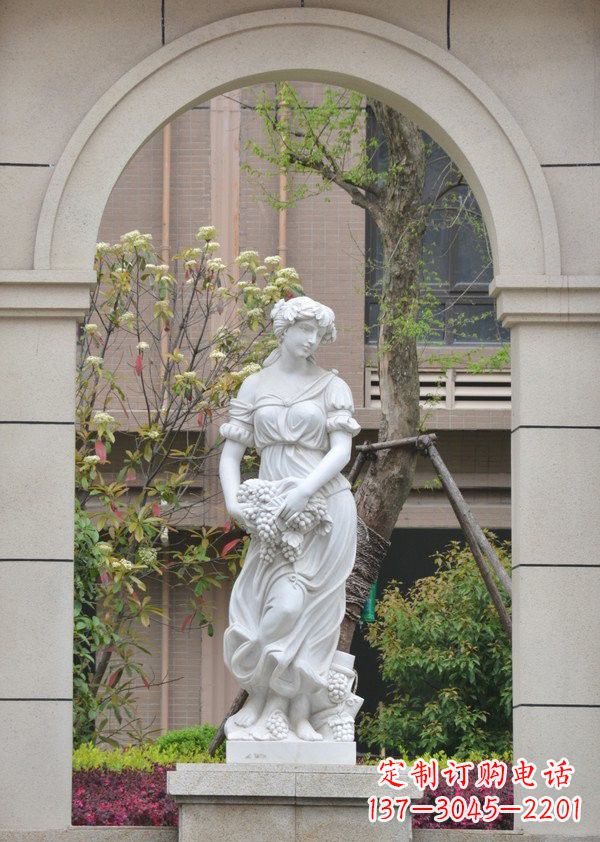 常州汉白玉西方美女雕塑