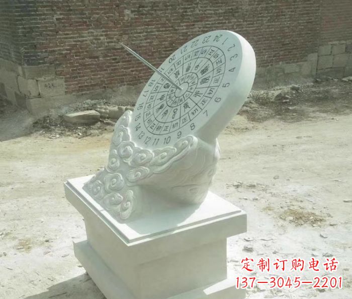 常州精美绝伦的汉白玉日晷石雕