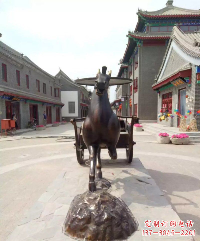 常州艺术装点的汉代马车——马车铜雕