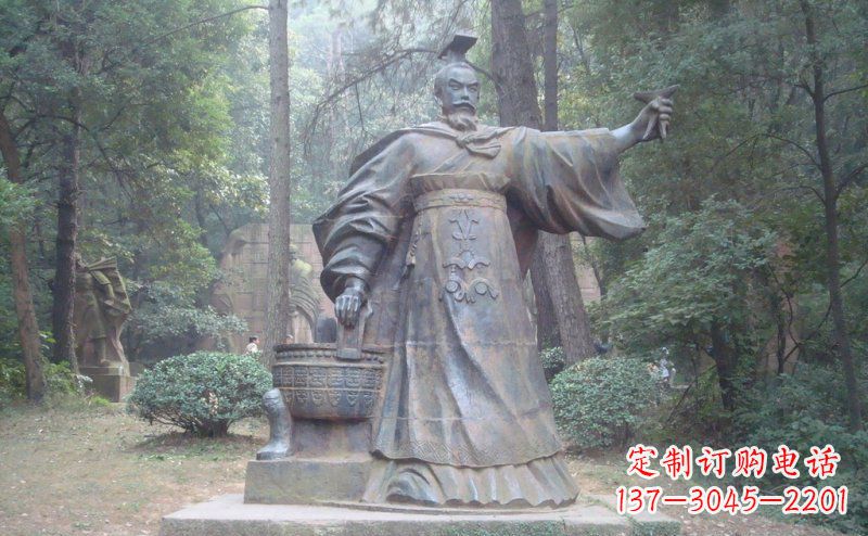 常州汉武帝古代名人铜雕
