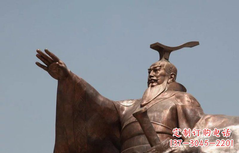 常州汉武帝古代人物铜雕