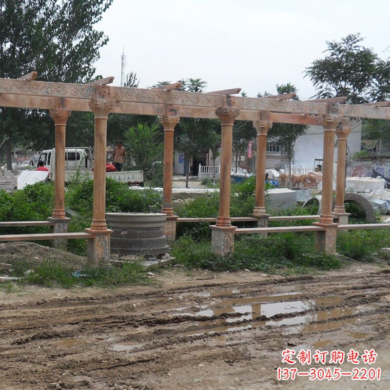 常州红色石雕长廊花架