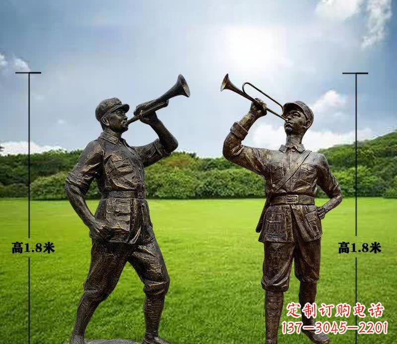 常州红色文化经典——红军铜雕