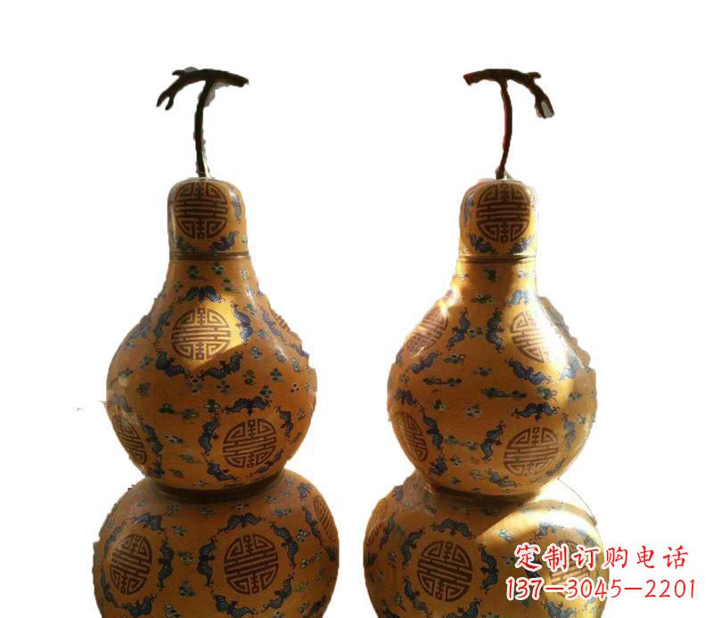 常州传统文化精美葫芦铜雕