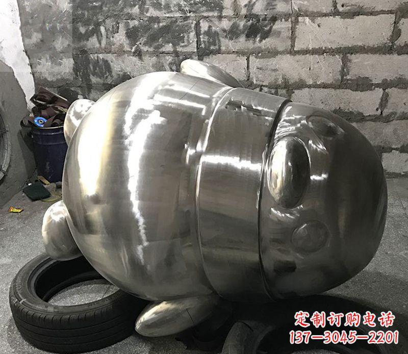 常州户外企鹅雕塑,古典艺术精细工艺美化空间