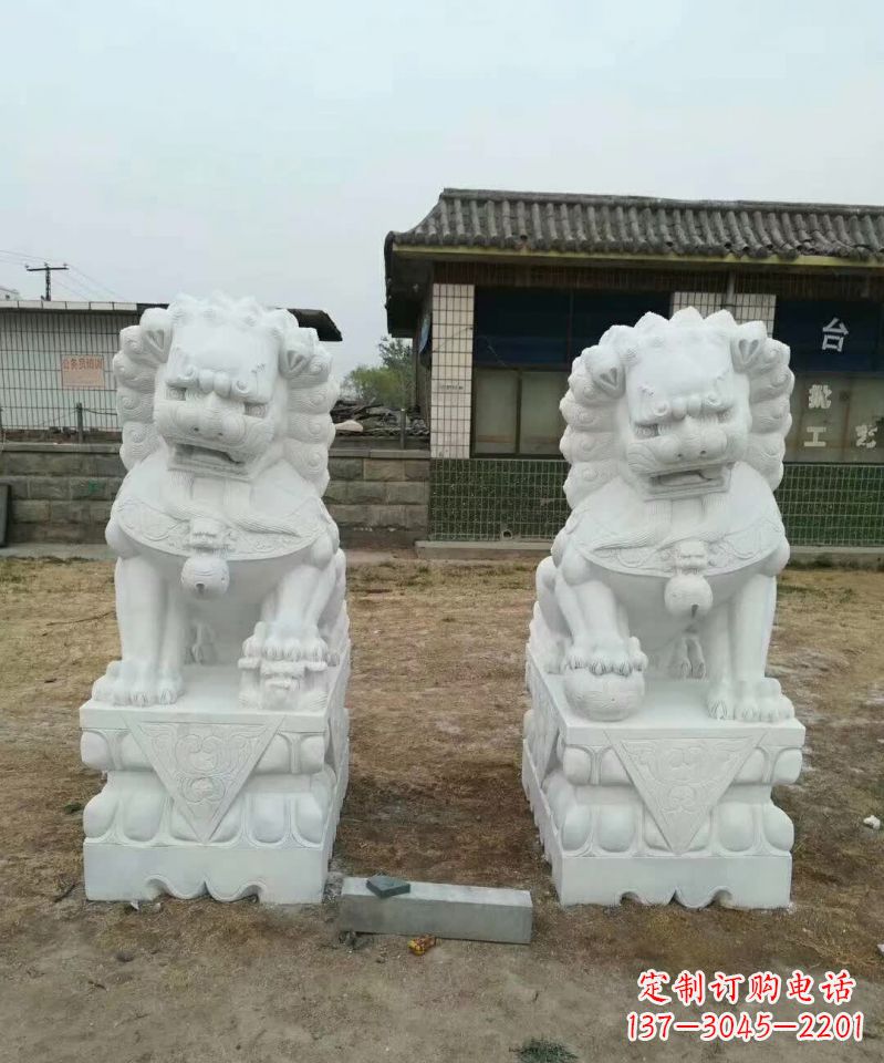 常州户外镇宅石雕狮子