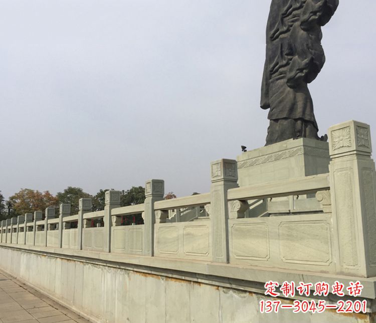 常州护城河大理石栏板石雕 (3)