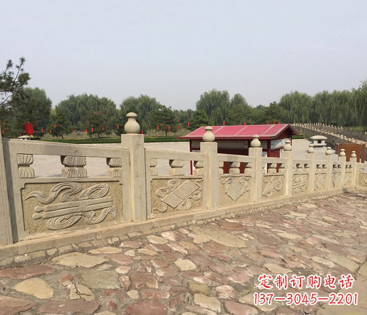 常州护城河大理石栏板石雕_1