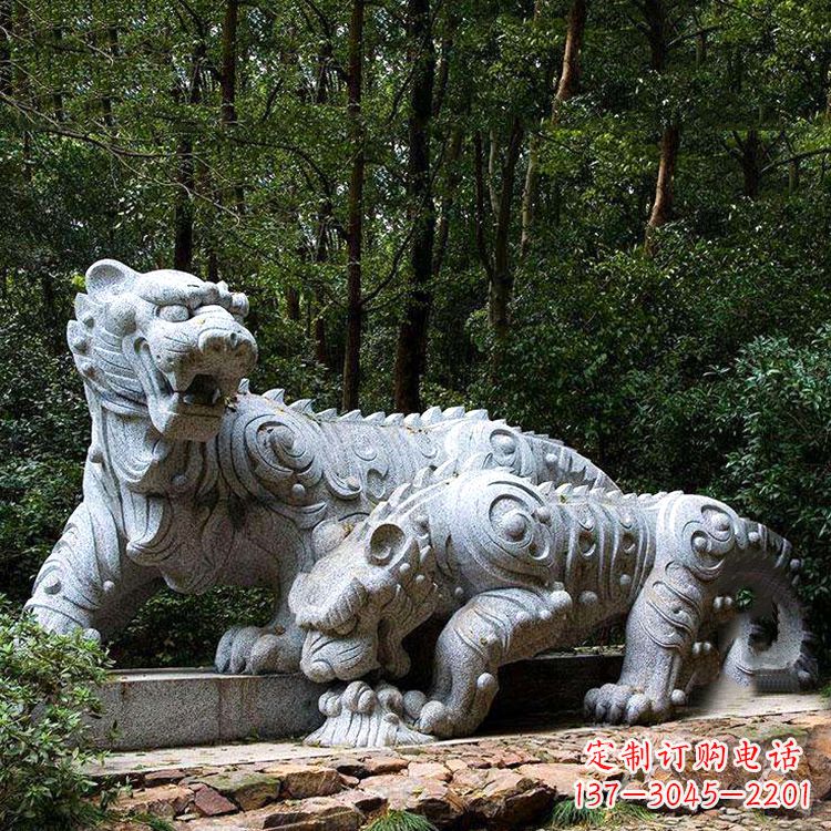常州花岗岩老虎雕塑是中领雕塑定制厂家专门为客…