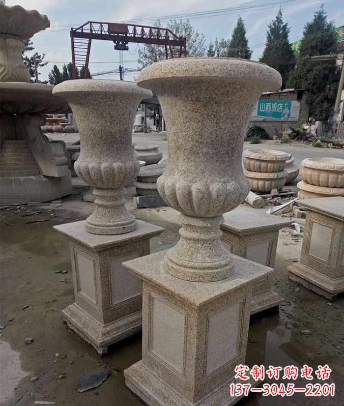 常州花岗岩欧式花钵花盆雕塑