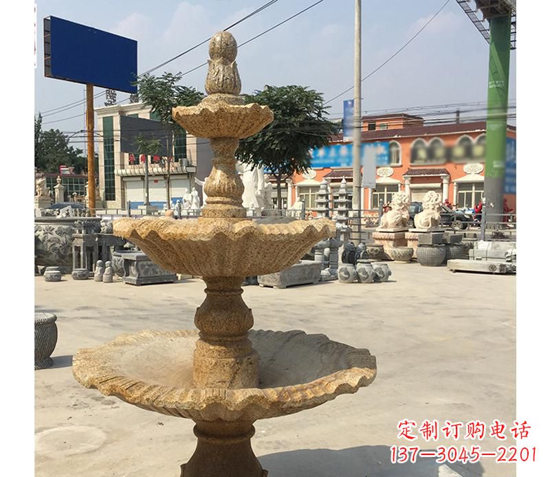 常州中领雕塑花岗岩双层景观喷泉