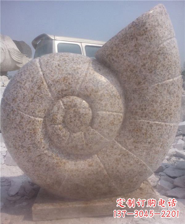 常州花岗岩蜗牛石雕|质感细腻的蜗牛雕塑