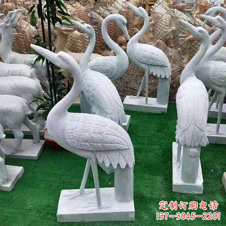 常州花岗岩仙鹤雕塑,给您的家增添浓浓的古典风情