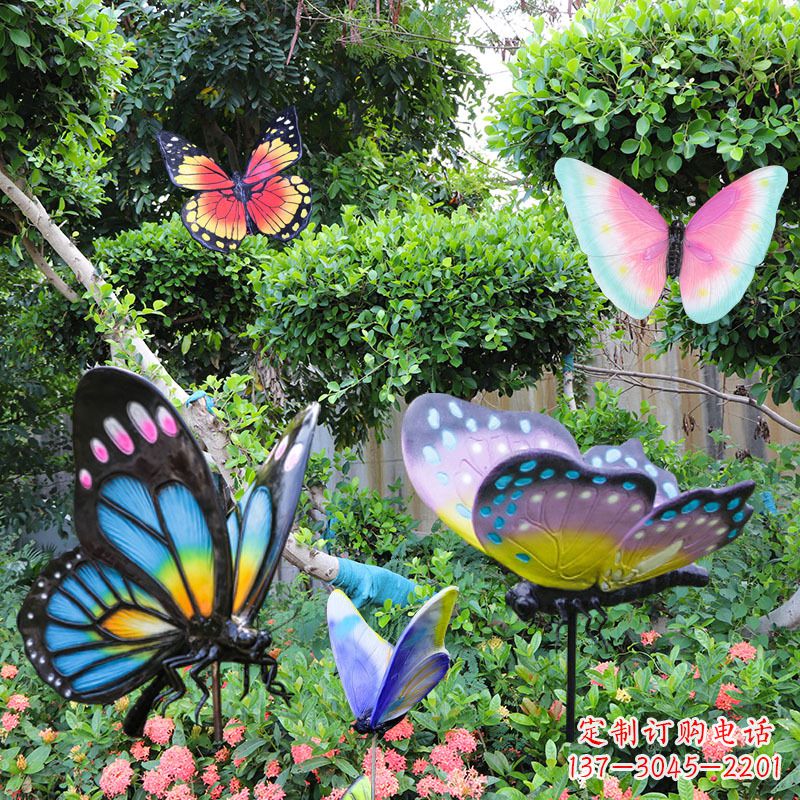 常州花园玻璃钢仿真蝴蝶雕塑