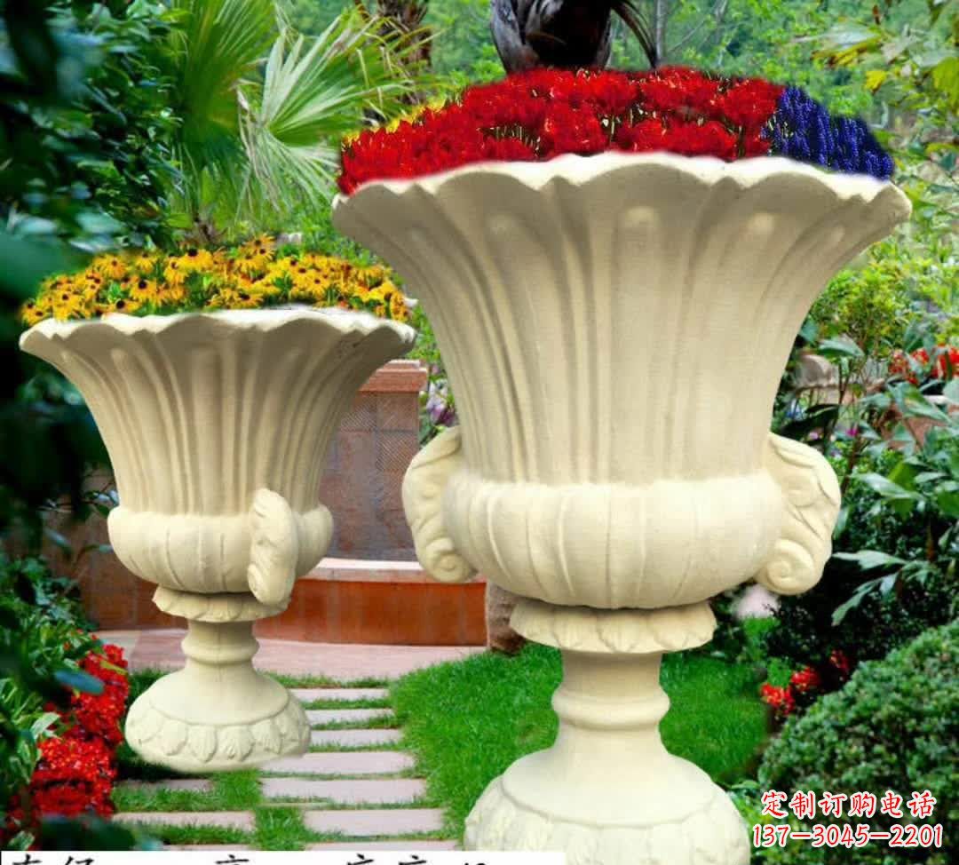 常州以花园景观为灵感的花盆石雕