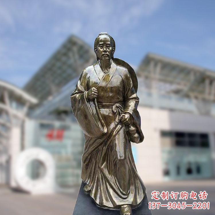 常州华佗仿铜雕塑,雕刻技艺精湛