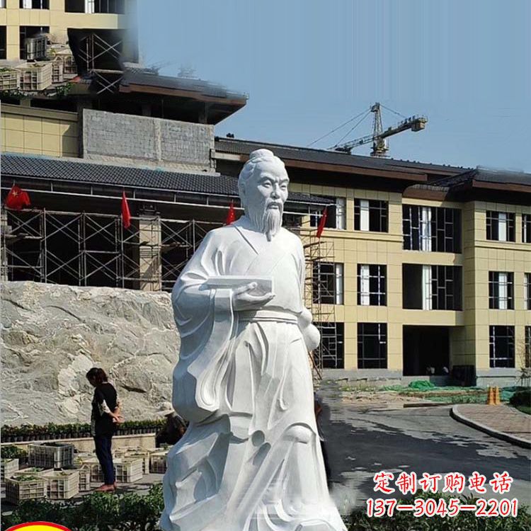 常州高雅精美的华佗白玉石雕像