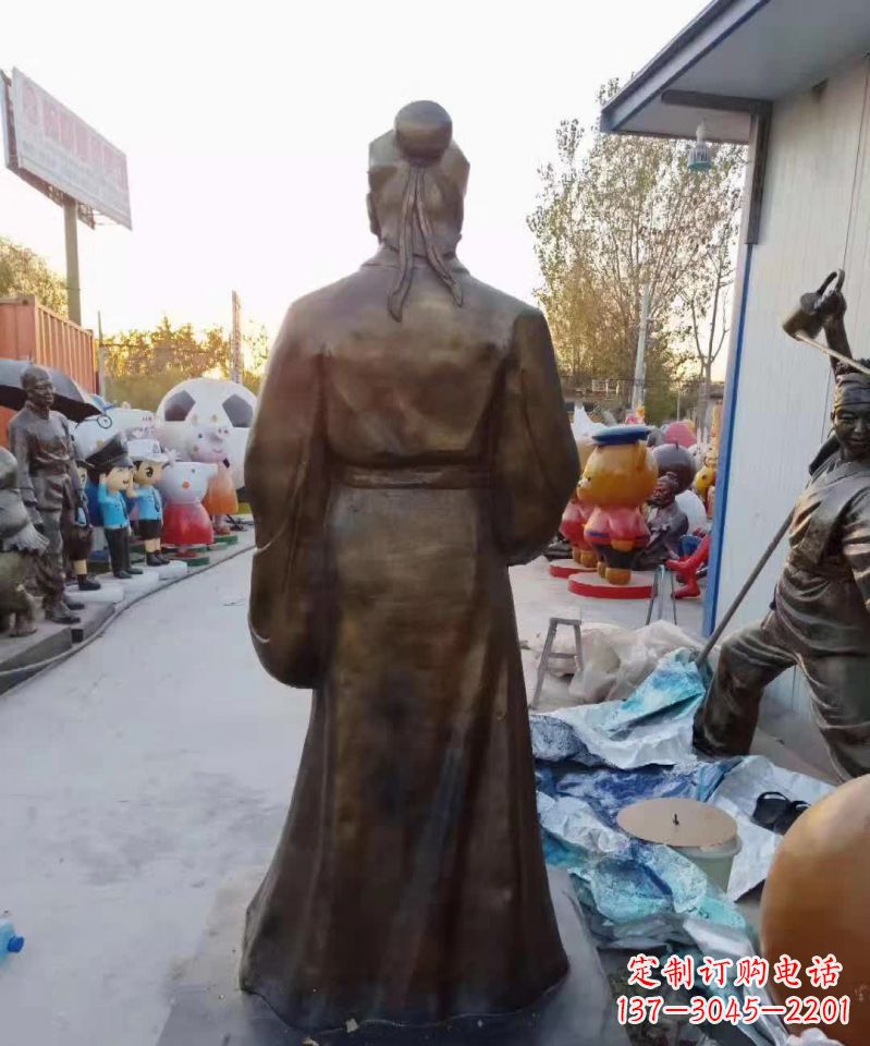 常州精美雕塑永流传——华佗名医铜雕(定制)