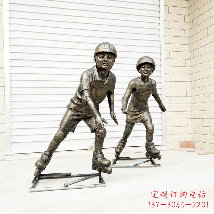 常州中领雕塑:仿铜小孩雕塑