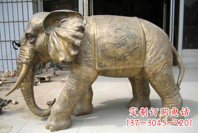 常州黄铜大象雕塑 (2)
