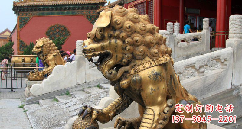 常州黄铜狮子故宫狮雕塑