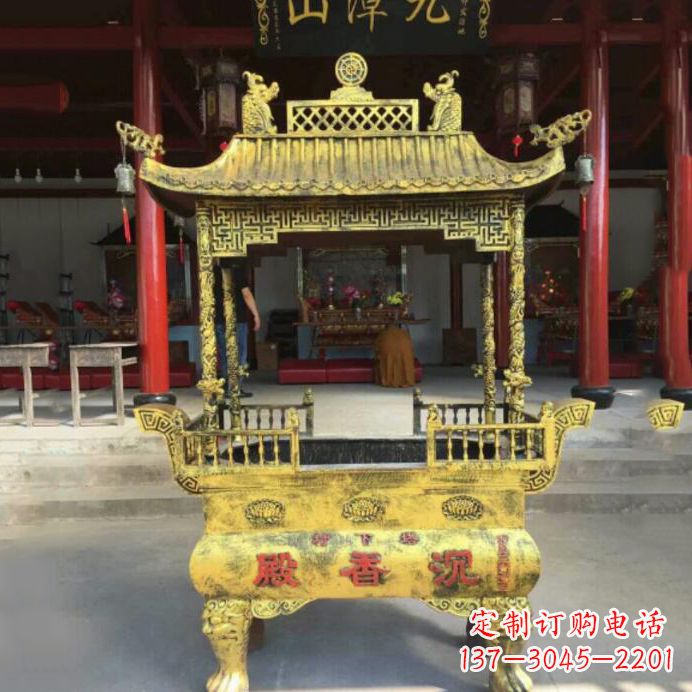 常州黄铜香炉雕塑