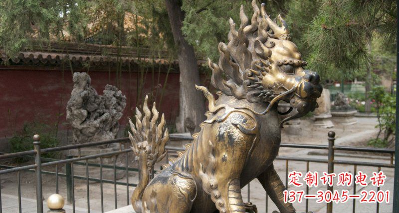 常州钜惠雅致:优质黄铜铸铜麒麟雕塑