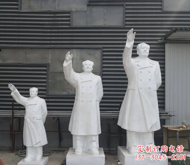 常州追随主席足迹,收藏挥手毛主席校园伟人石雕